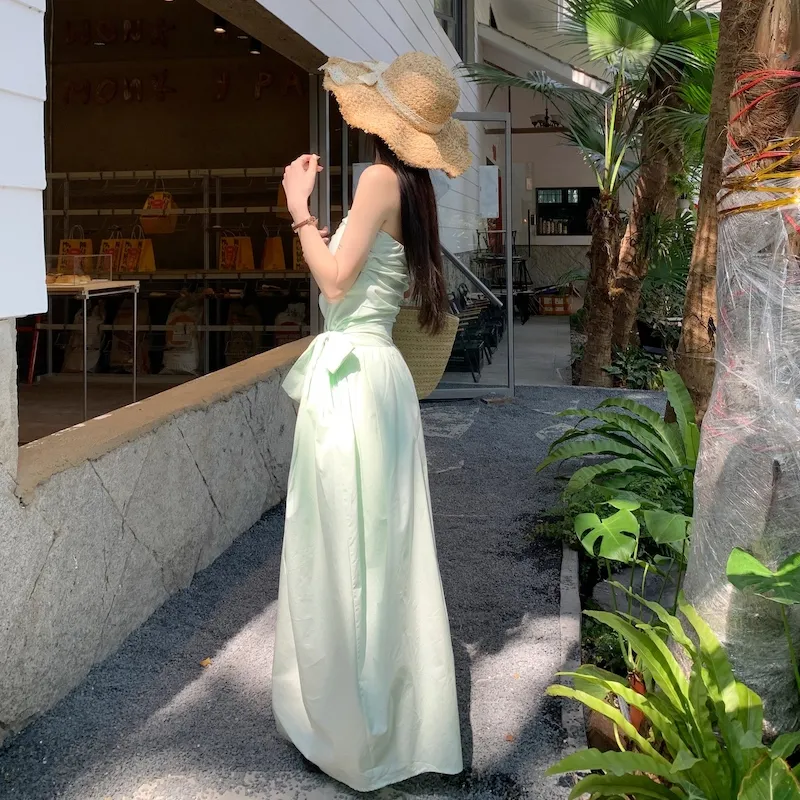 Mu Xiao Xin Sleeveless Dress Women's-6