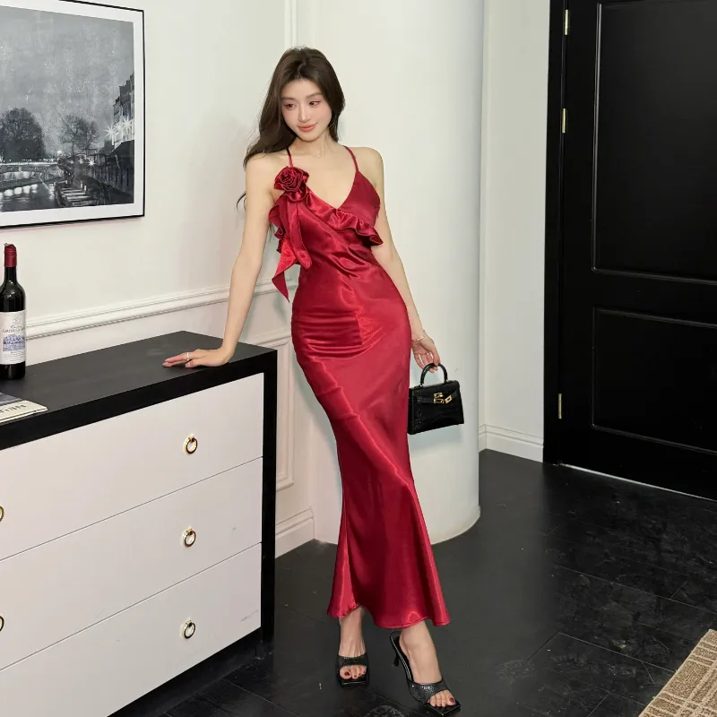 Mu Xiao Xin Slip Dresses Women's-4
