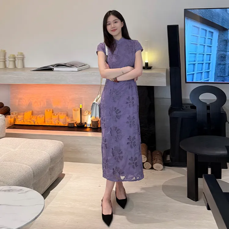 Mu Xiao Xin Short Sleeved Dress Women's-6