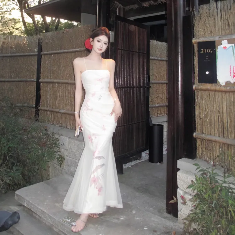 Mu Xiao Xin Slip Dresses Women's-11