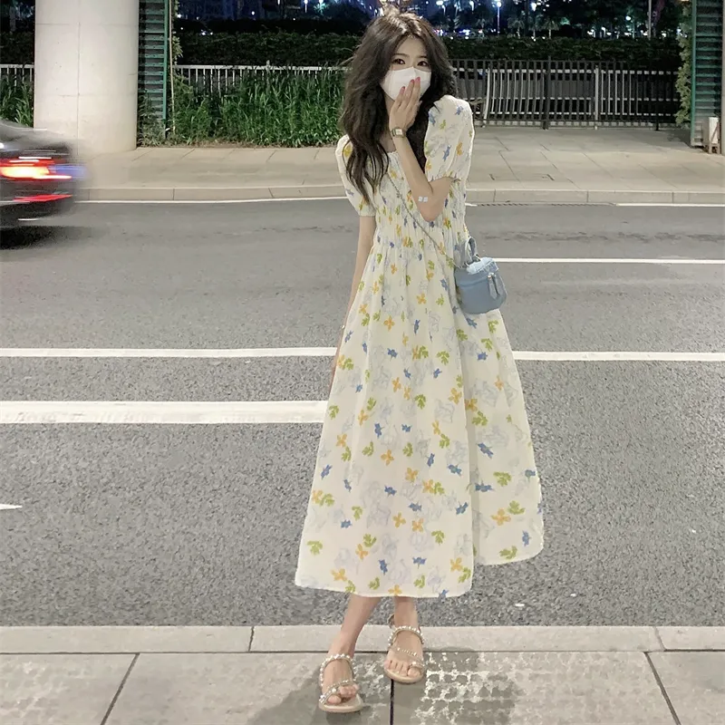 Mu Xiao Xin Short Sleeved Dress Women's-3