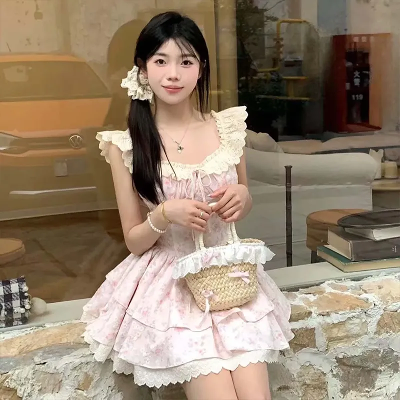 Mu Xiao Xin Short Sleeved Dress Women's-4