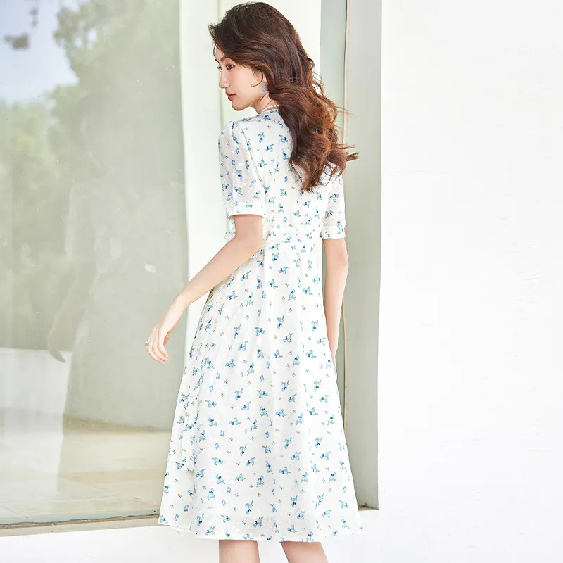 Mu Xiao Xin Short Sleeved Dress Women's-3