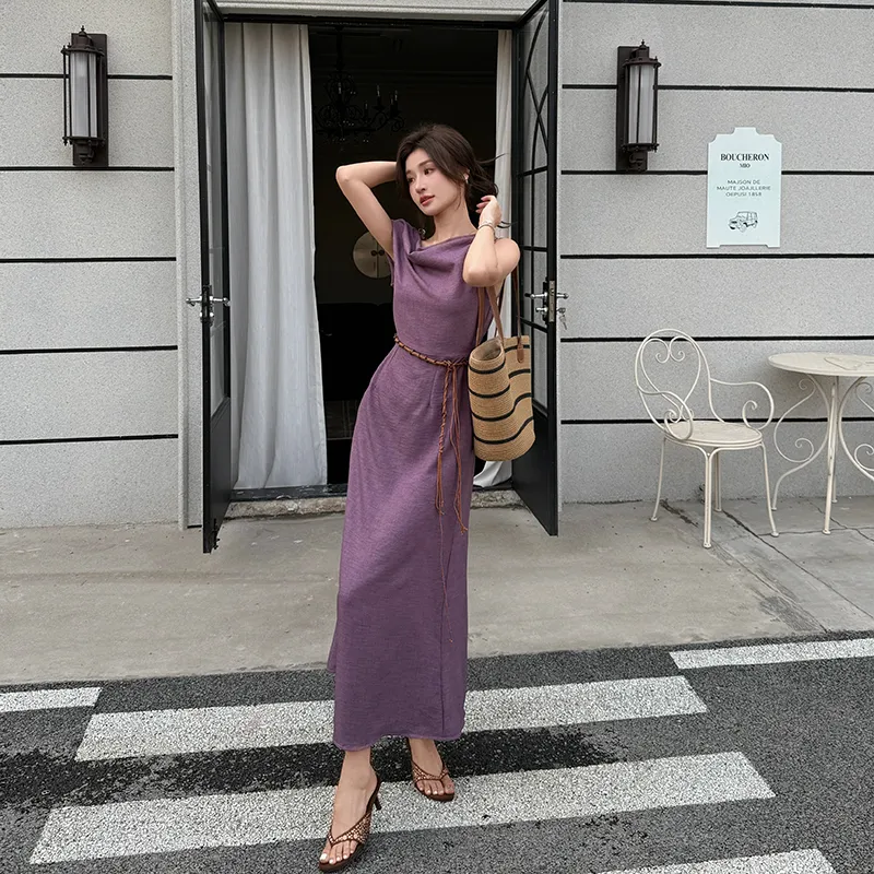 Mu Xiao Xin Short Sleeved Dress Women's-4