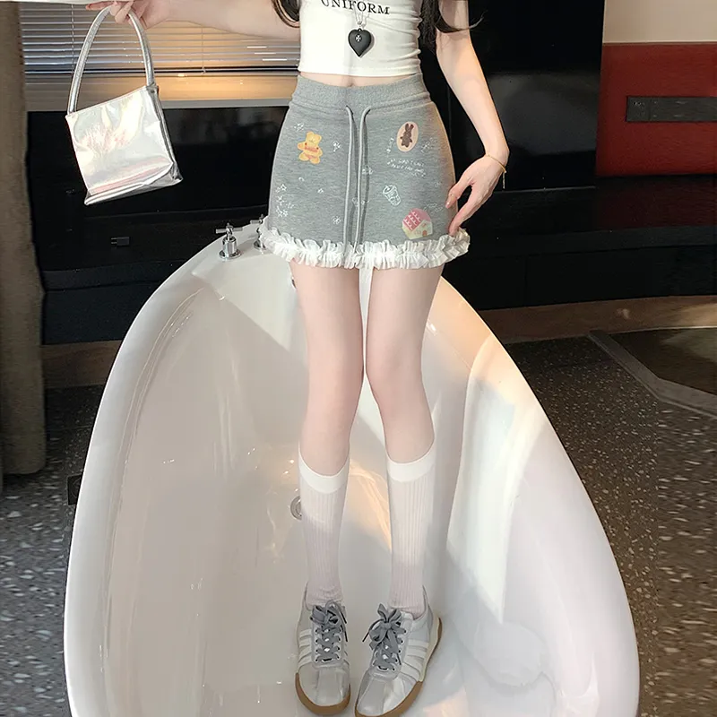 Mu Xiao Xin Casual Short Skirts Women's-12