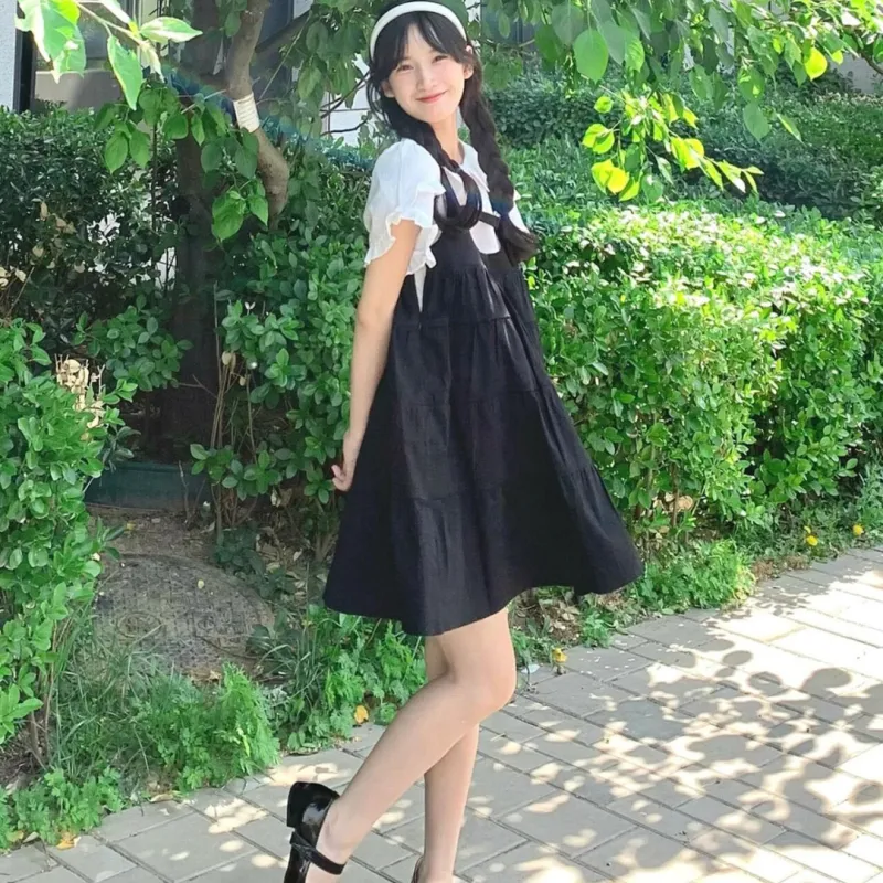 Mu Xiao Xin Short Sleeved Dress Women's-3