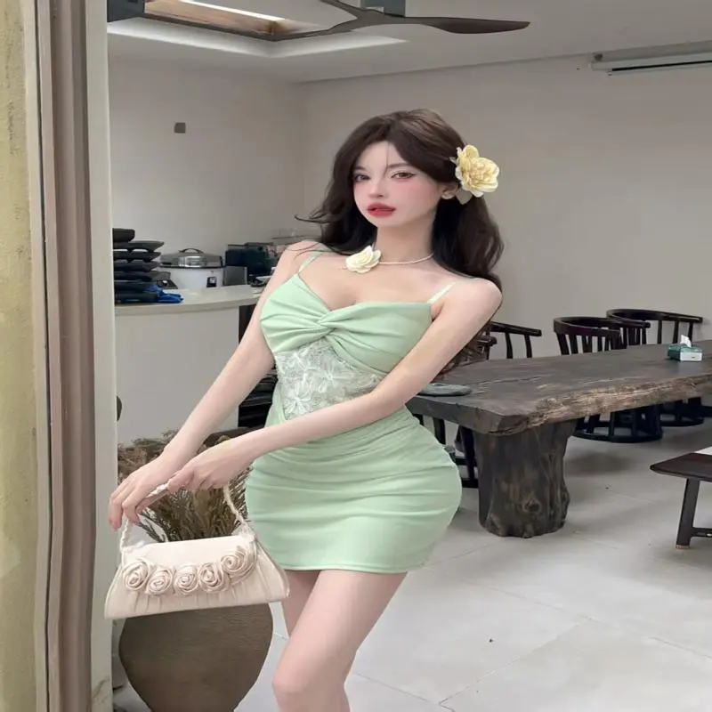 Mu Xiao Xin Slip Dresses Women's-3