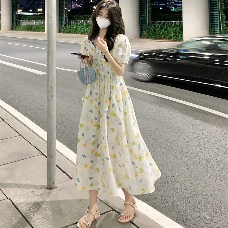 Mu Xiao Xin Short Sleeved Dress Women's-5