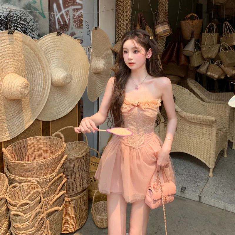 Mu Xiao Xin Slip Dresses Women's-3