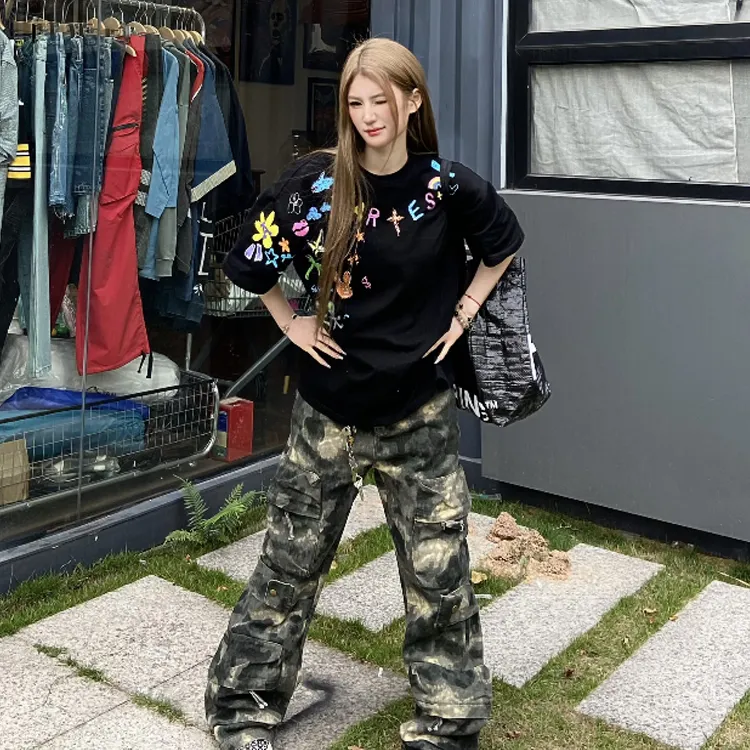 Mu Xiao Xin Drop Shoulder Sleeve T Shirt Unisex-3