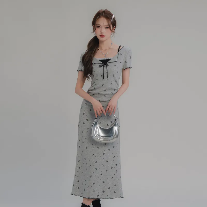 Mu Xiao Xin Short Sleeved Dress Women's-10