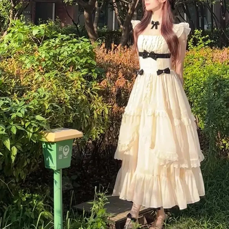 Mu Xiao Xin Sleeveless Dresses Women's White-5