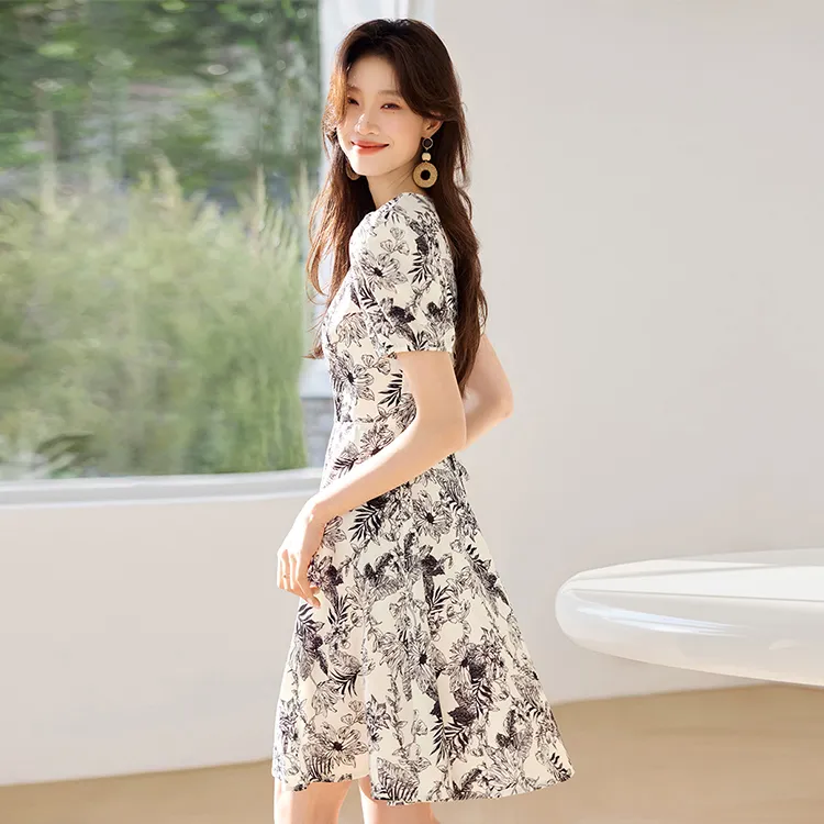Mu Xiao Xin Short Sleeved Dress Women's-4