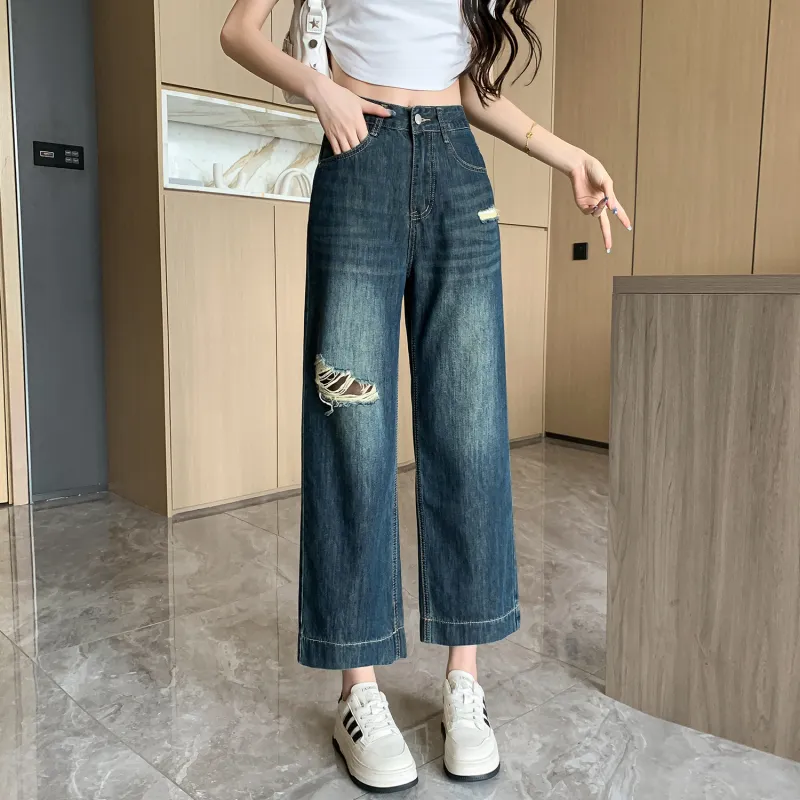 Mu Xiao Xin Jeans Women's Blue-3