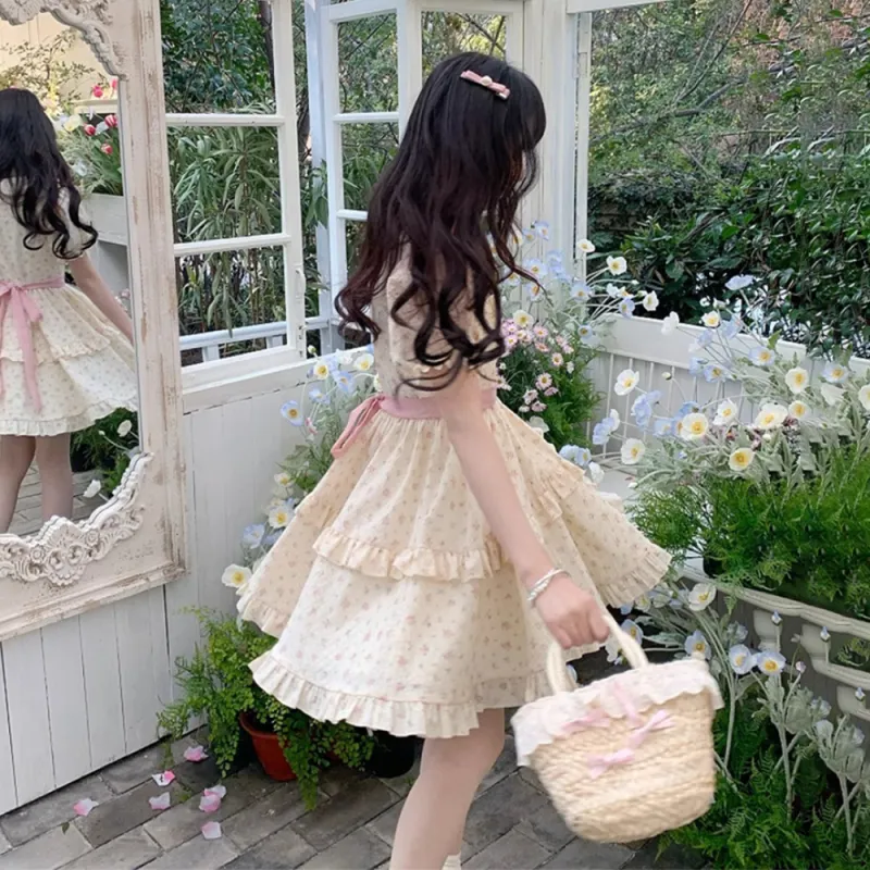 Mu Xiao Xin Short Sleeved Dress Women's-7