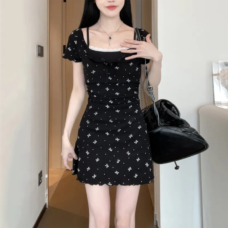 Mu Xiao Xin Short Sleeved Dress Women's-15
