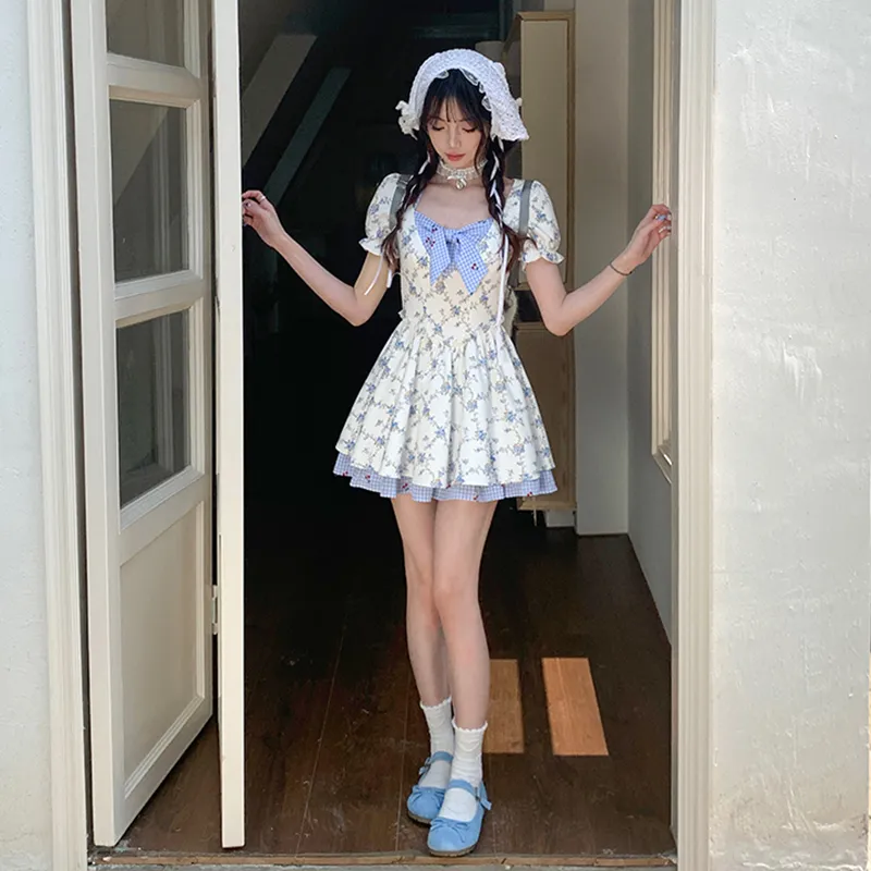 Mu Xiao Xin Short Sleeved Dress Women's-15