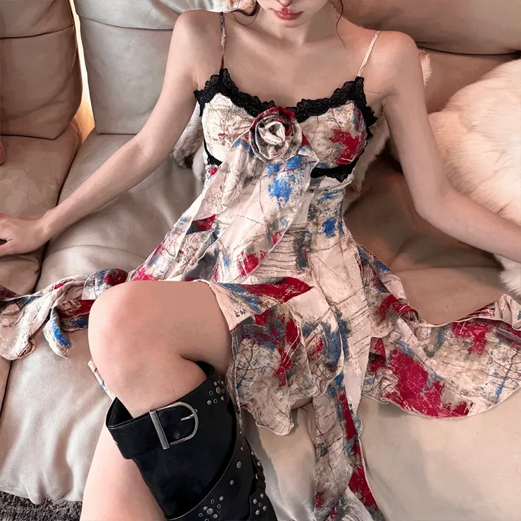 Mu Xiao Xin Slip Dresses Women's Multicolor-1