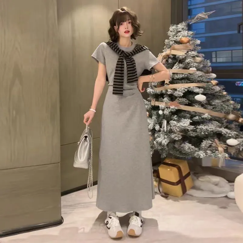 Mu Xiao Xin Short Sleeved Dress Women's-12