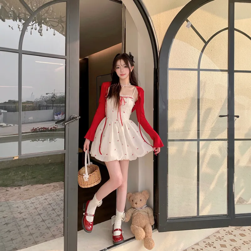 Mu Xiao Xin Two Piece Skirt Sets Women's-5