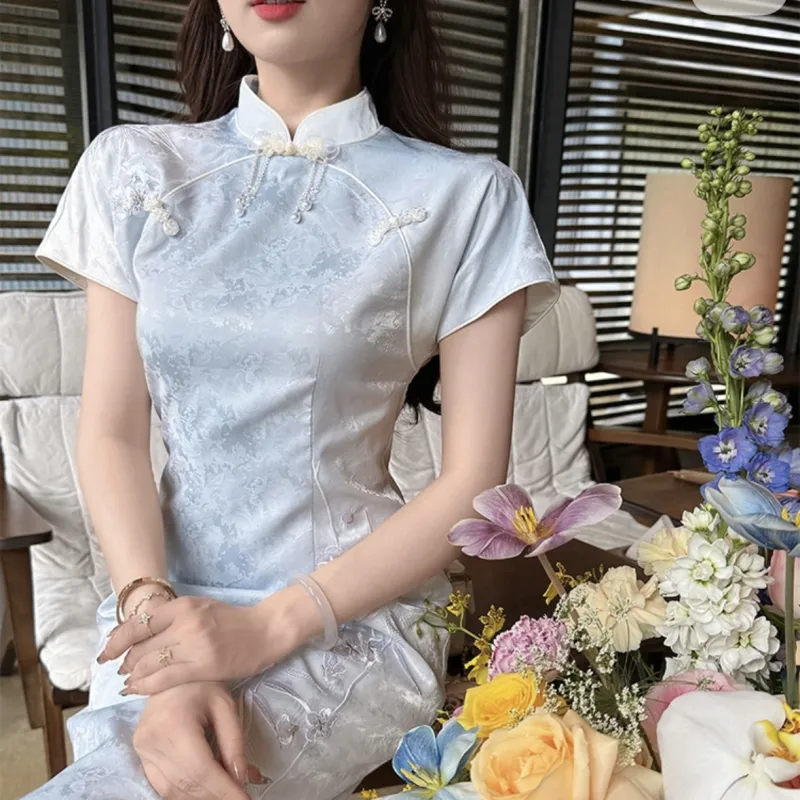 Mu Xiao Xin Short Sleeved Dress Women's-3