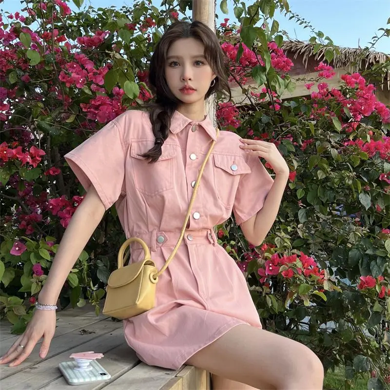Mu Xiao Xin Short Sleeved Dress Women's-8