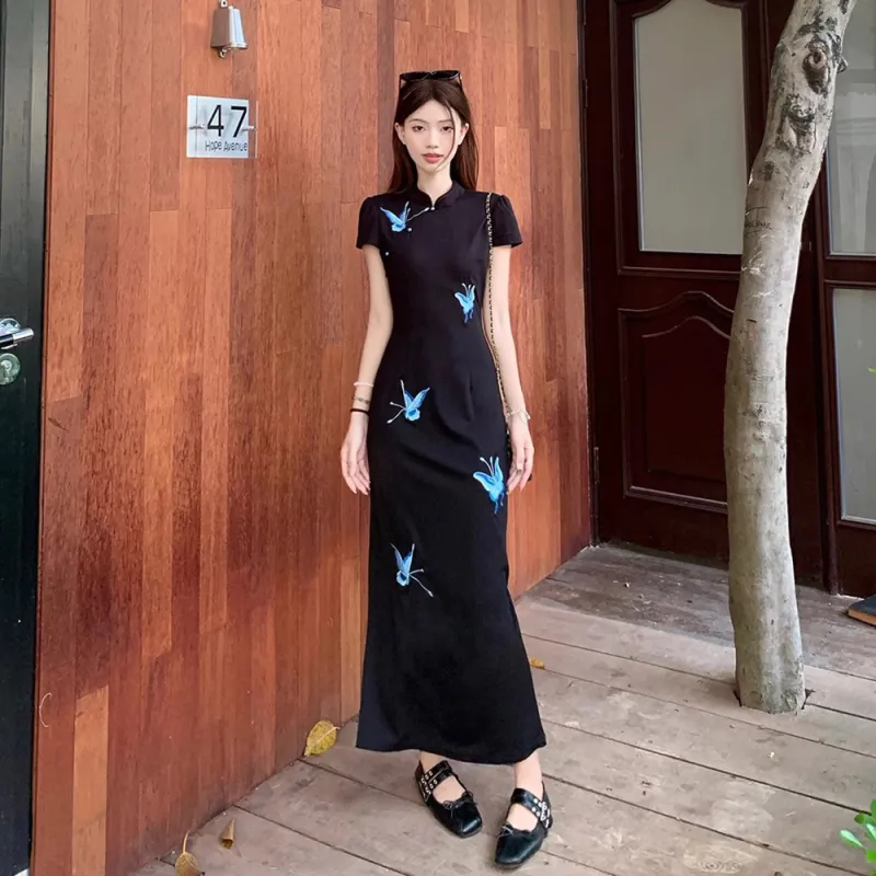Mu Xiao Xin Short Sleeved Dress Women's-4