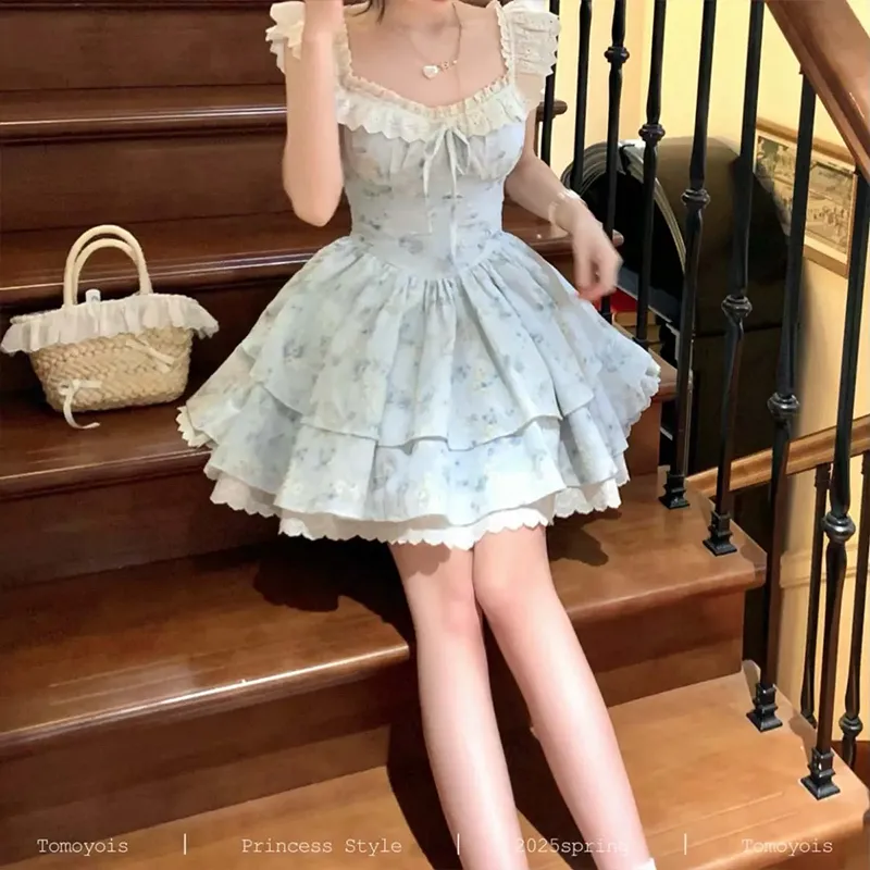 Mu Xiao Xin Short Sleeved Dress Women's-10