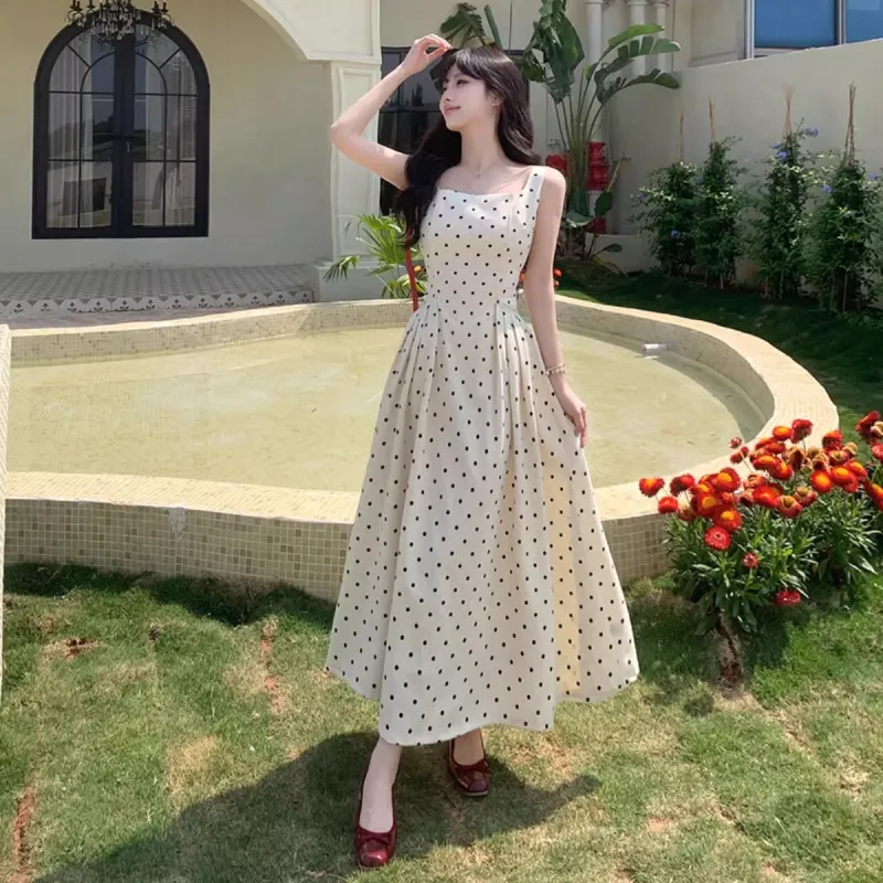 Mu Xiao Xin Slip Dresses Women's Apricot-4