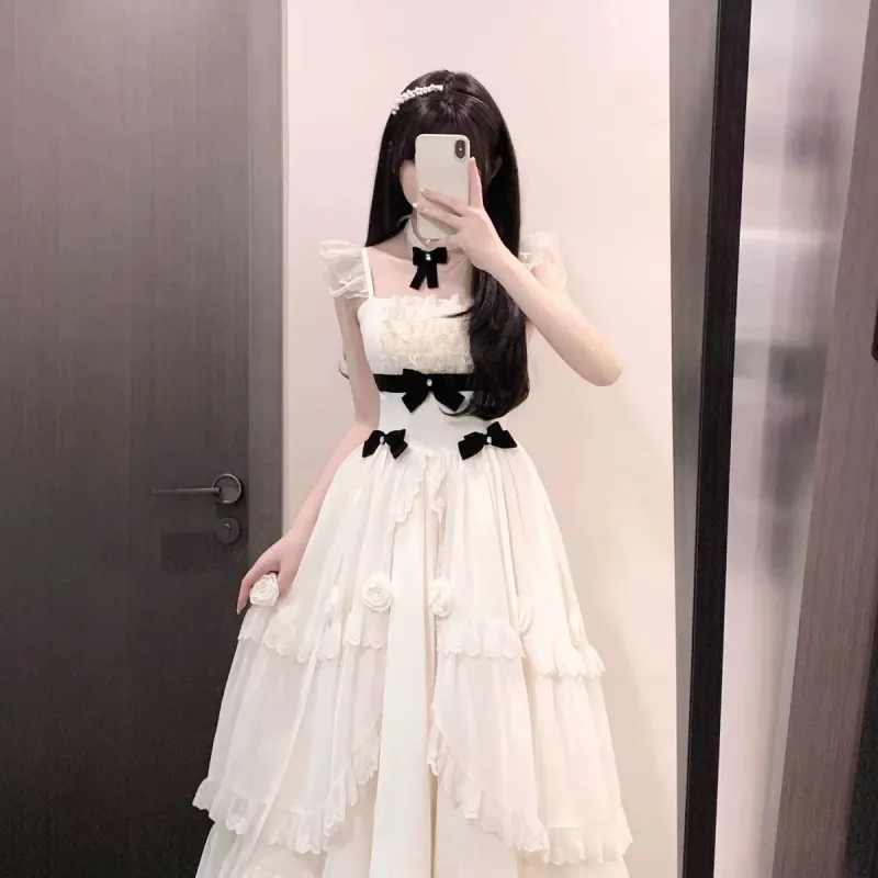 Mu Xiao Xin Short Sleeved Dress Women's-2
