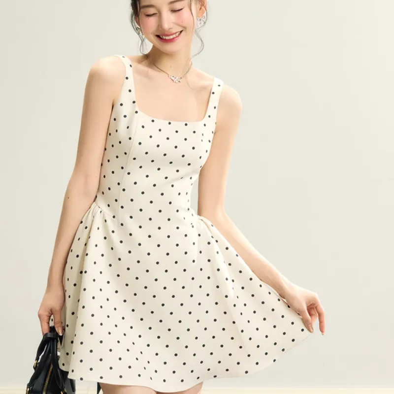 Mu Xiao Xin Slip Dress Women's Polka Dot-2