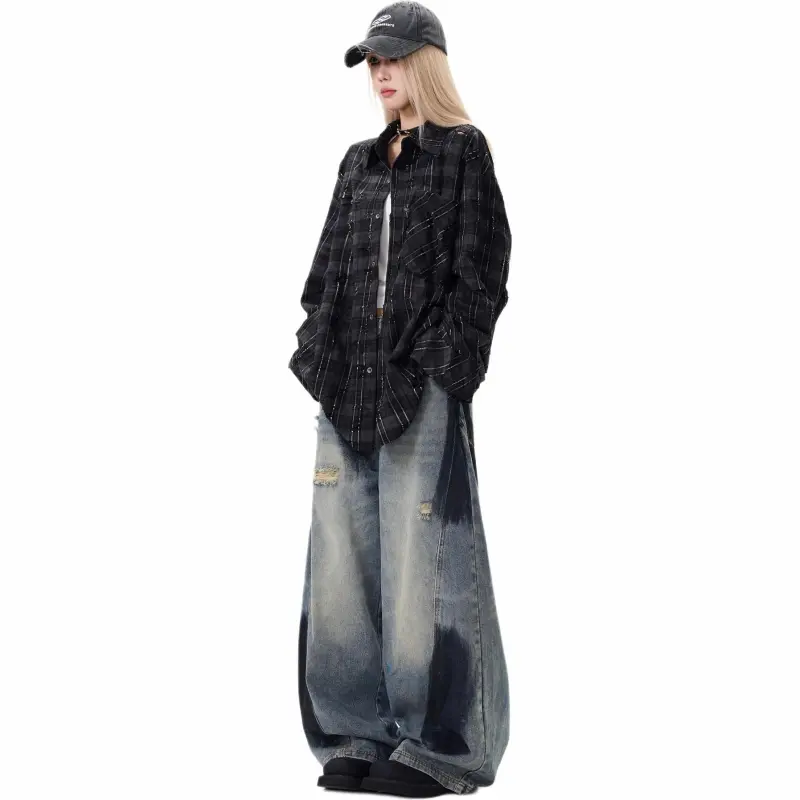 Mu Xiao Xin Jeans Women's Dark Blue-6