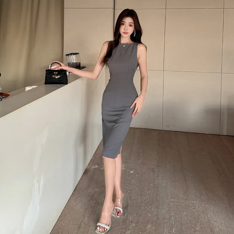 Mu Xiao Xin Sleeveless Dress Women's-4