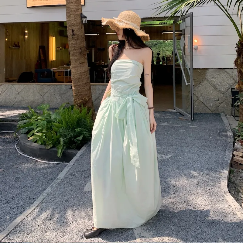 Mu Xiao Xin Sleeveless Dress Women's-4