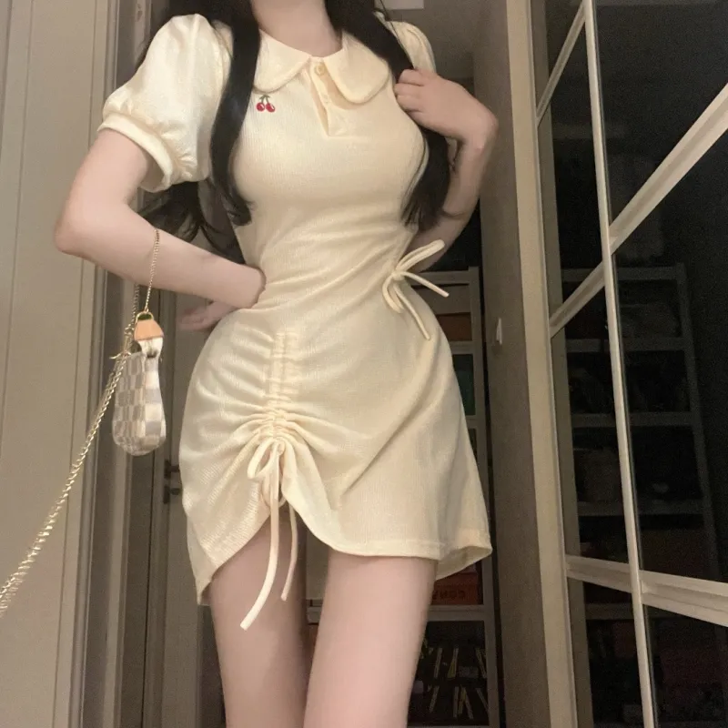 Mu Xiao Xin Short Sleeved Dress Women's-8