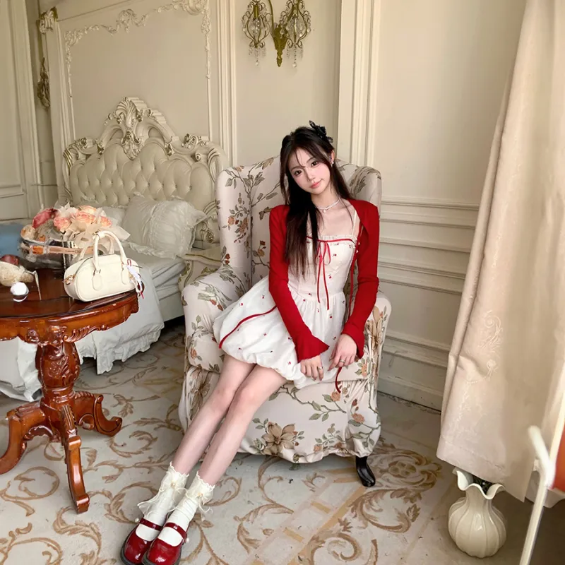 Mu Xiao Xin Two Piece Skirt Sets Women's-3