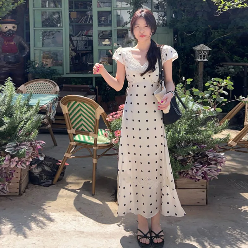 Mu Xiao Xin Short Sleeved Dress Women's-4
