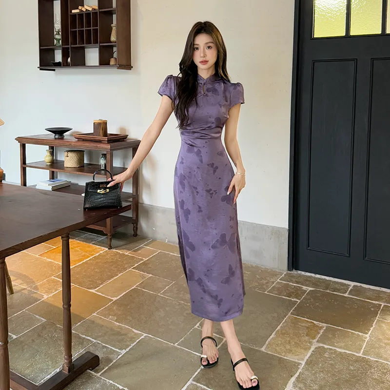 Mu Xiao Xin Short Sleeved Dress Women's-4