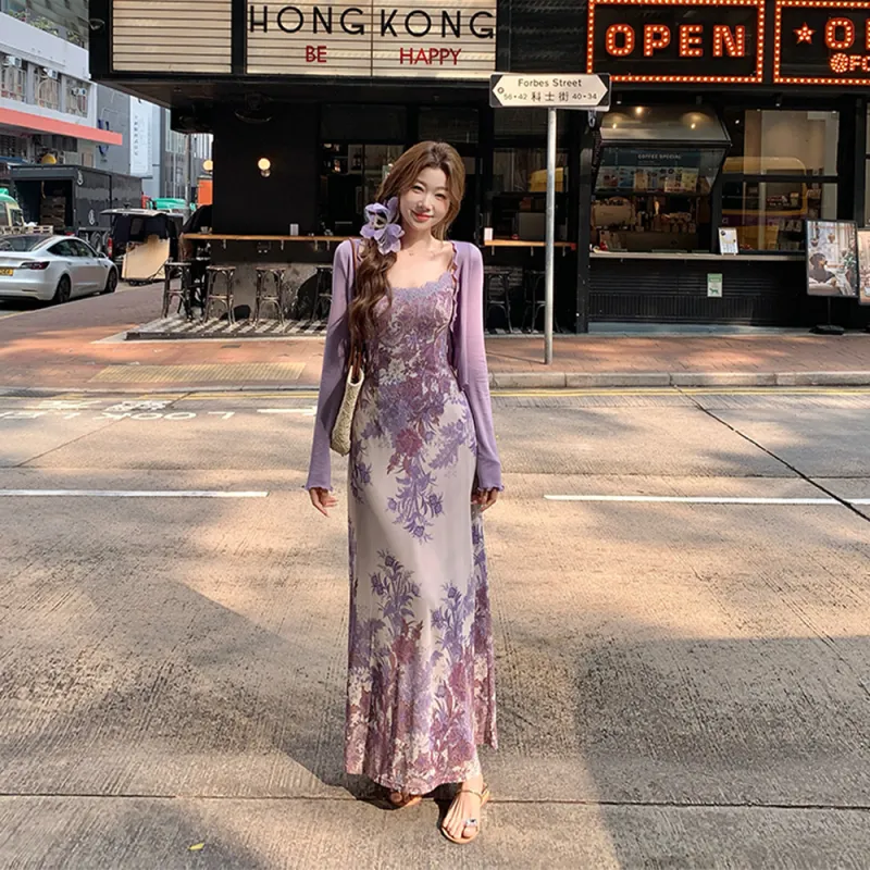 Mu Xiao Xin Two Piece Skirt Sets Women's-2