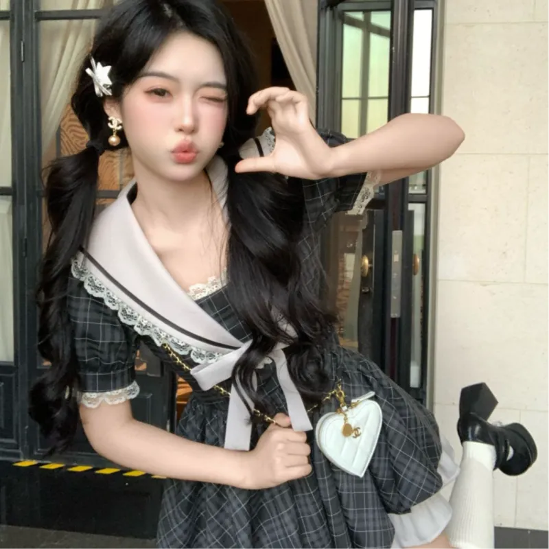 Mu Xiao Xin Short Sleeved Dress Women's-1