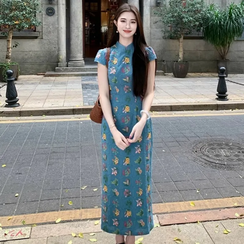 Mu Xiao Xin Short Sleeved Dress Women's-2