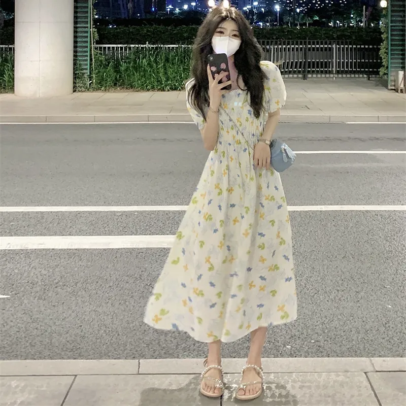 Mu Xiao Xin Short Sleeved Dress Women's-1