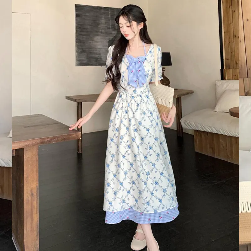 Mu Xiao Xin Short Sleeved Dress Women's-18