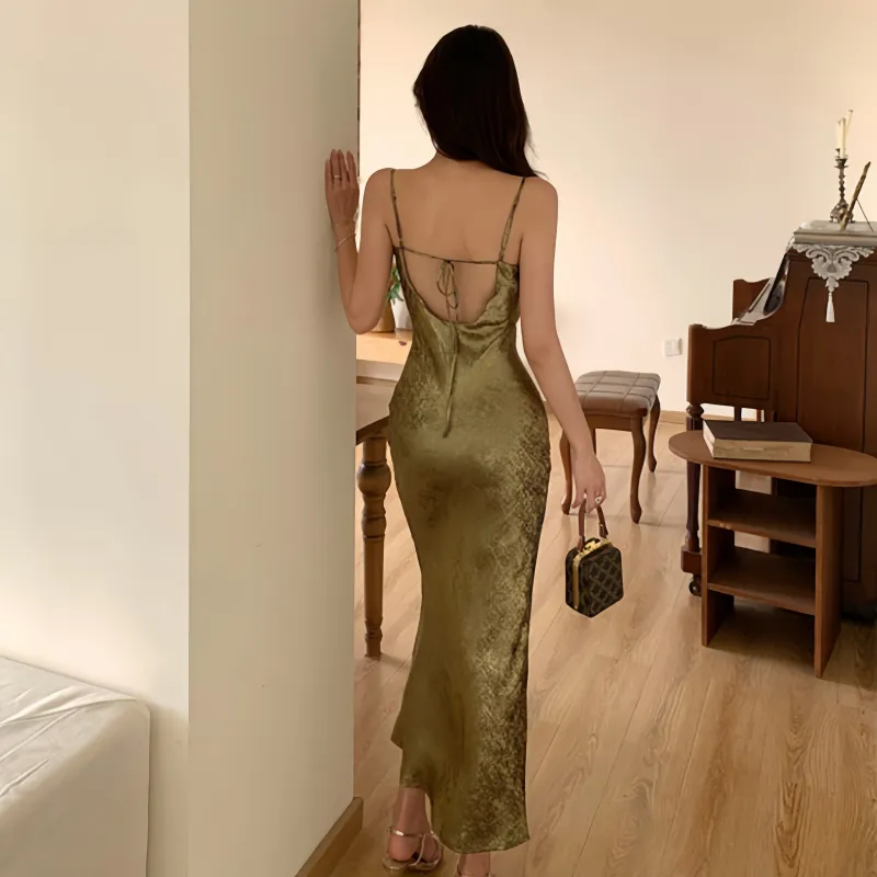 Mu Xiao Xin Slip Dresses Women's-4