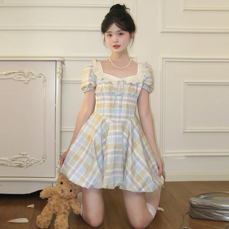 Mu Xiao Xin Short Sleeved Dress Women's-2