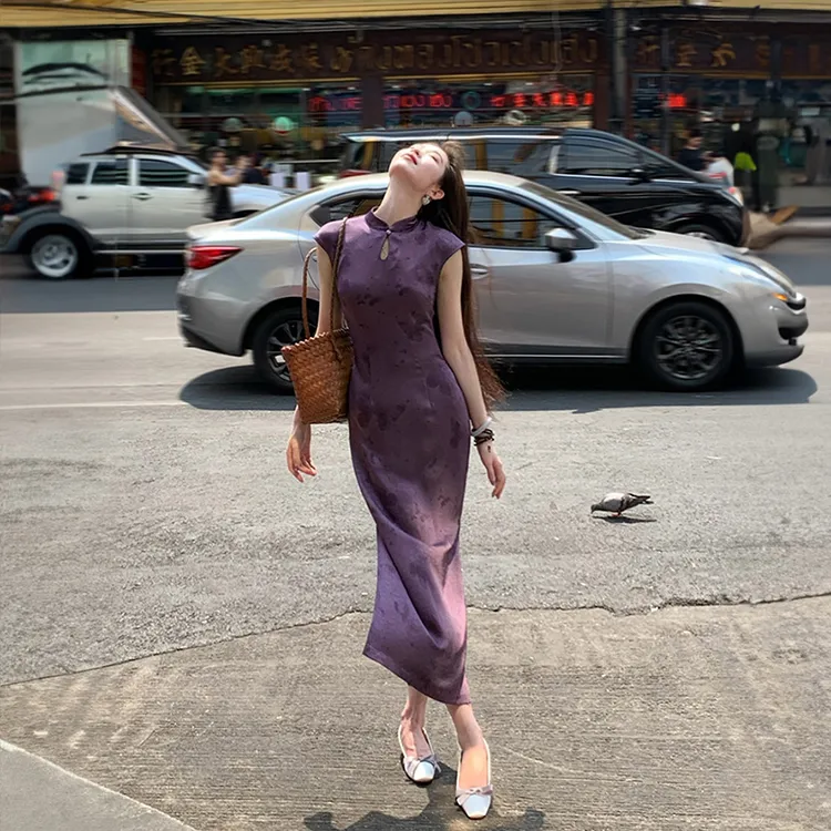 Mu Xiao Xin Sleeveless Dress Women's-5