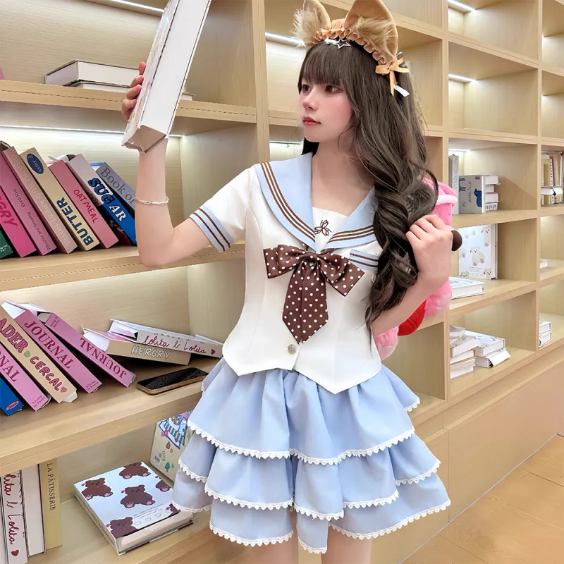 Mu Xiao Xin Two Piece Skirt Sets Women's-8