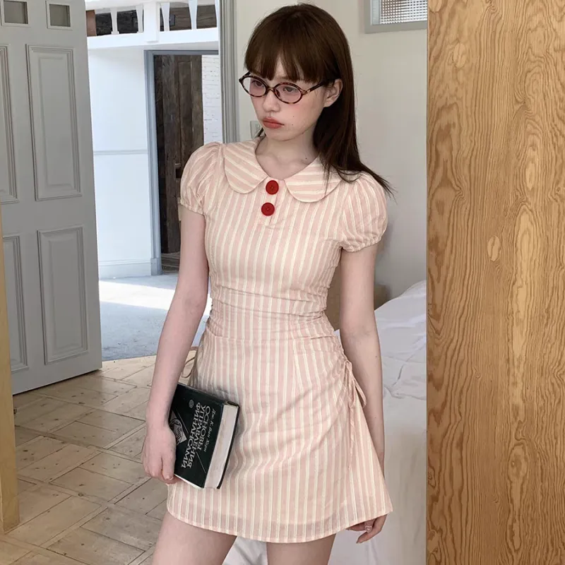 Mu Xiao Xin Short Sleeved Dress Women's-2