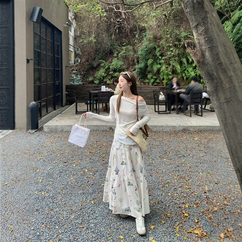 Mu Xiao Xin Casual Long Skirt Women's-5