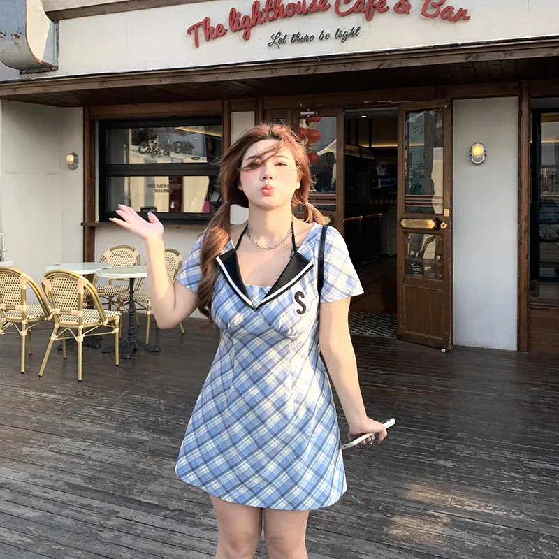 Mu Xiao Xin Short Sleeved Dress Women's-4